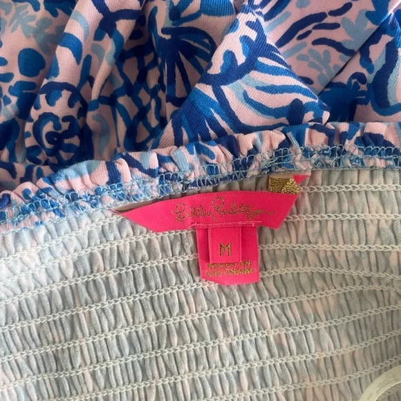 NWOT Lilly Pulitzer Kailua Smocked Dress in Calla Lilly Pink M - Picture 5 of 6